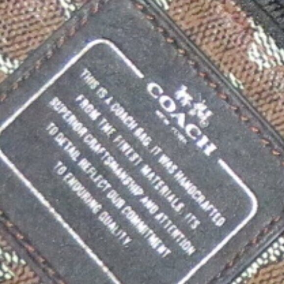 COACH Snake & Signature Coated Canvas City Tote w/ matching zipper pouch - Picture 16 of 16